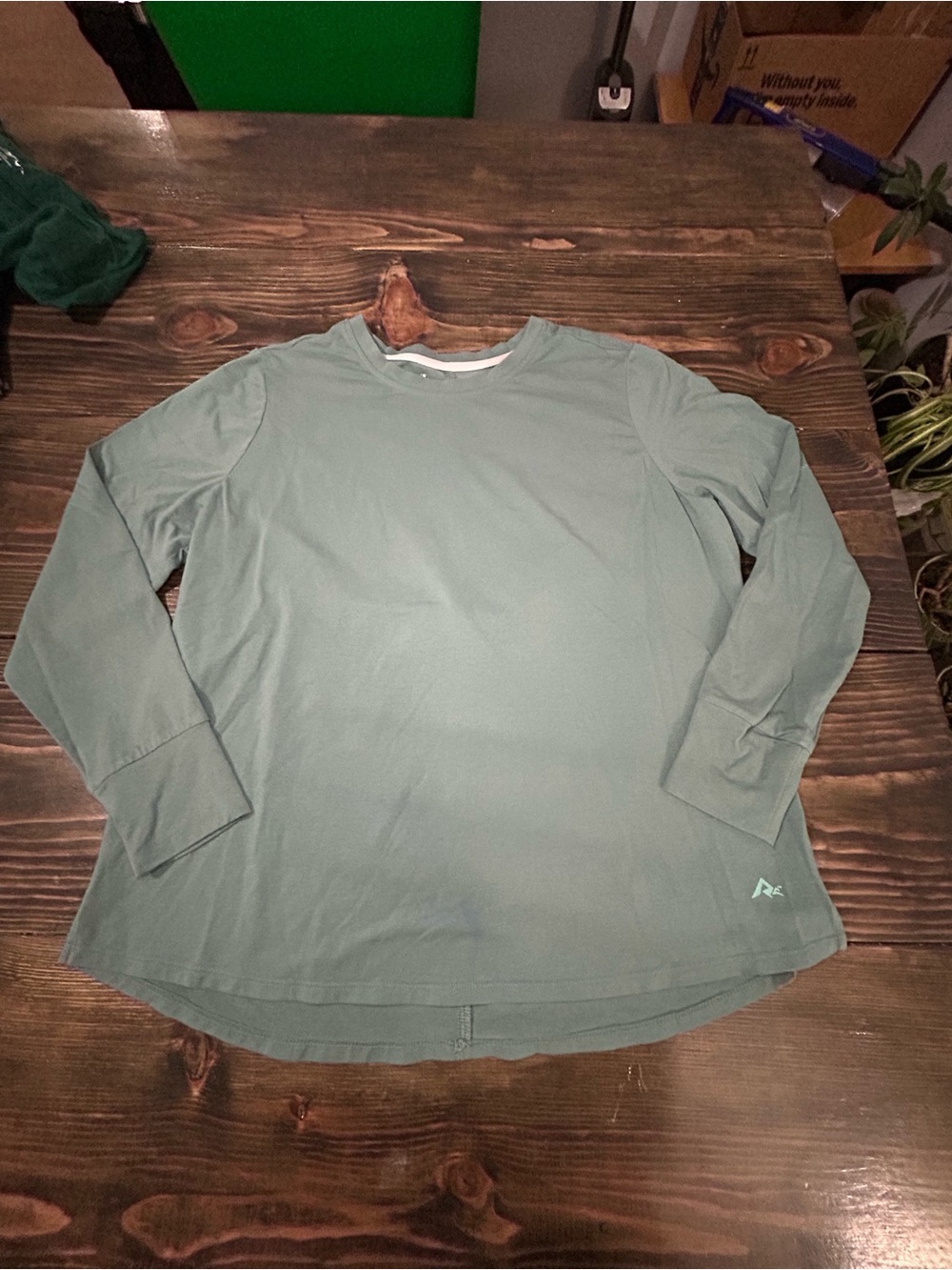 Women's Long-Sleeve Crew Tee - Sage Green
